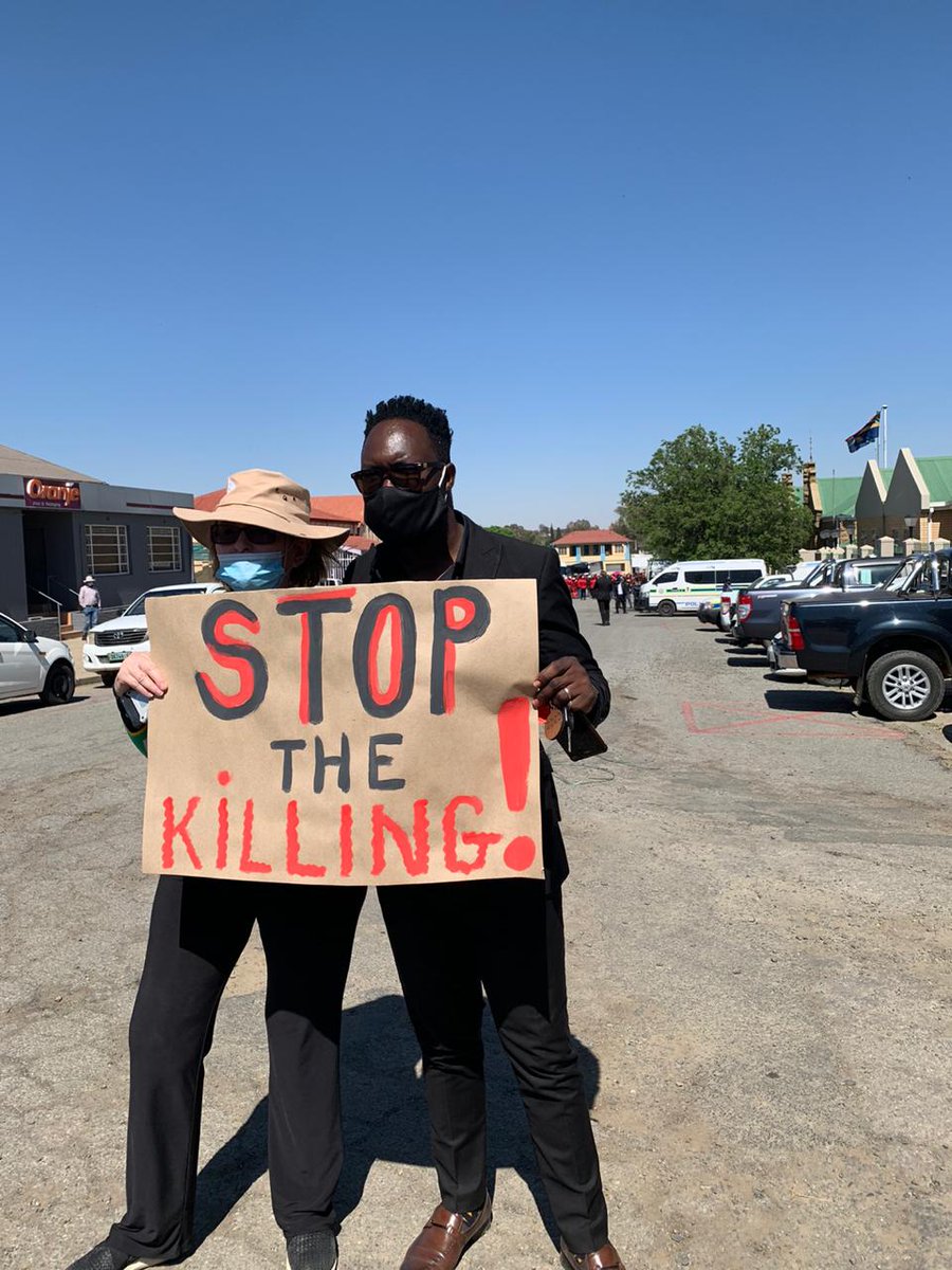 Why must someone die in order for Ramaphosa to get to grips with conditions on farms?

Farm attacks &amp; murders must be urgently classified as priority crimes.

The DA will continue to fight for the safety of all farmers &amp; farm workers.

This is our message here in #Senekal today.