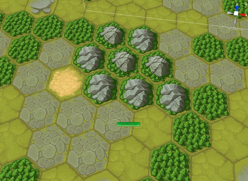 Ermac_Software's tweet image. First perspective view of strategy-fantasy game in development with #Unity3D for iOS. A hex based 2D game design with painted tiles. #gamedesign