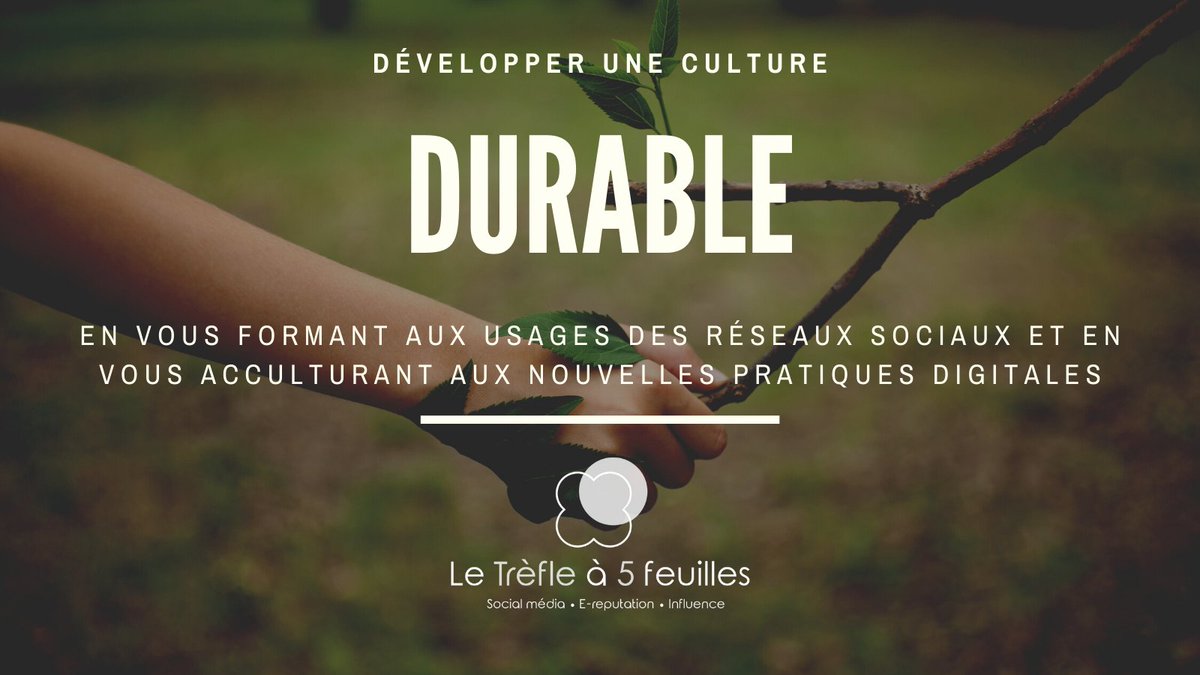 AgenceLeTrefle's tweet photo. 5⃣ : Se former aux usages social media et s’acculturer aux nouvelles pratiques digitales pour développer une culture durable https://t.co/5muuSD3WXR