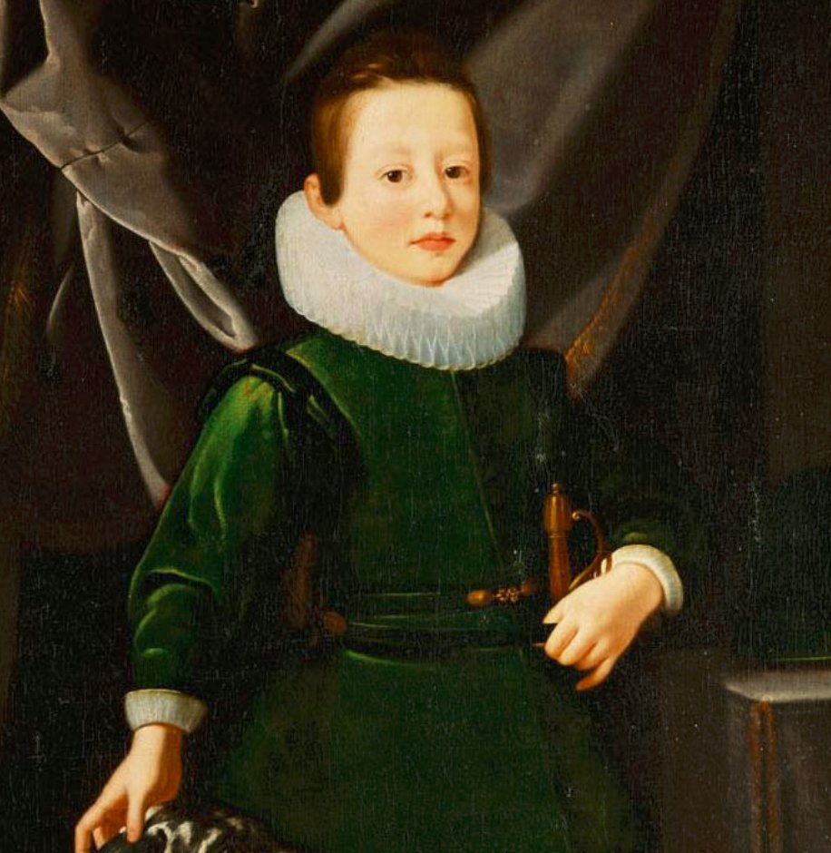 OldPortraiture's tweet photo. Born #OnThisDay in 1614: #FrancescodeMedici (1614-34), son of Grand Duke #CosimoII of Tuscany
Portrait as a boy by #JustusSustermans (1597-1681), ca. 1625
#Medici #ChildrenInArt #DogsInArt https://t.co/zJvmV6hQRt