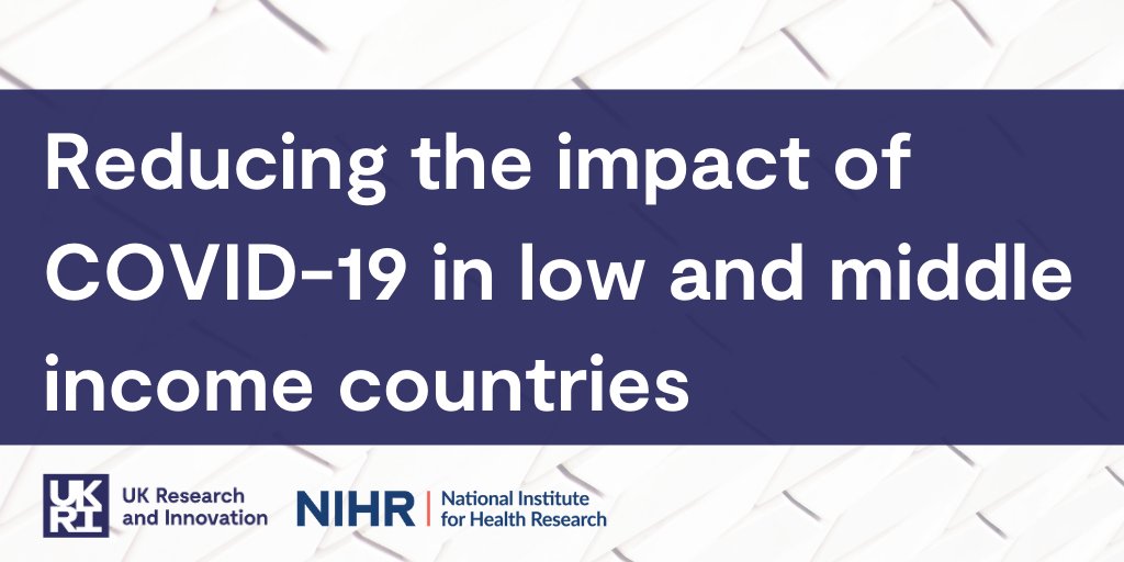 National Institute for Health and Care Research (@nihrresearch) on Twitter photo We’ve funded new #COVID19 research in more than 18 low and middle income countries across Africa, South America and South East Asia with <a href="/UKRI_News/">UK Research and Innovation</a>. Read more about our new #globalhealth projects: nihr.ac.uk/news/new-globa…
#NIHRGlobalHealth We’ve funded new #COVID19 research in more than 18 low and middle income countries across Africa, South America and South East Asia with <a href="/UKRI_News/">UK Research and Innovation</a>. Read more about our new #globalhealth projects: nihr.ac.uk/news/new-globa…
#NIHRGlobalHealth