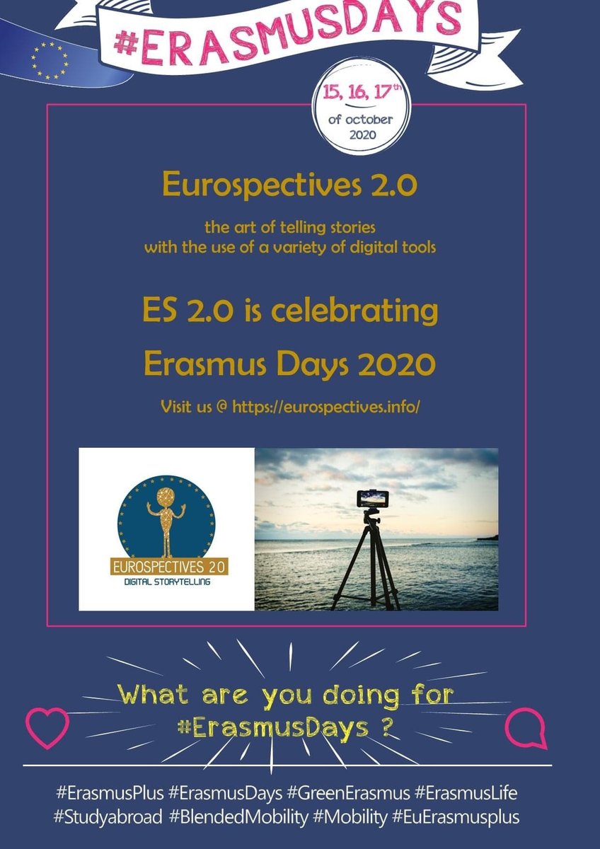 CFRdeVigo's tweet photo. #CFRdeVigo #Erasmusplus team is collaborating in building a  #digitalstorytellingcurriculum for educators . Let's celebrate this opportunity on the #ErasmusDays2020 🎊🎊
#eurospectives20 #ErasmusPlusKA2 https://t.co/rRcmVTYUoI