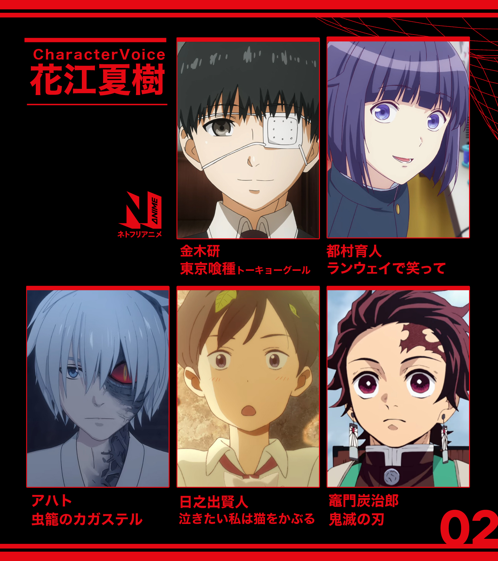 Netflix Japan Anime ネトフリ で配信中のアニメ作品から 声優 花江夏樹 さんが演じたキャラを いくつかピックアップ さわやかで温かく それでいて 愁いを帯びた声が魅力的 Cv 花江夏樹さんといえば どのキャラクターを思い浮かべる Netflix Japan Anime ネトフリ で配信中のアニメ作品から 声優 花江夏樹 さんが演じたキャラを いくつかピックアップ さわやかで温かく それでいて 愁いを帯びた声が魅力的 Cv 花江夏樹さんといえば どのキャラクターを思い浮かべる