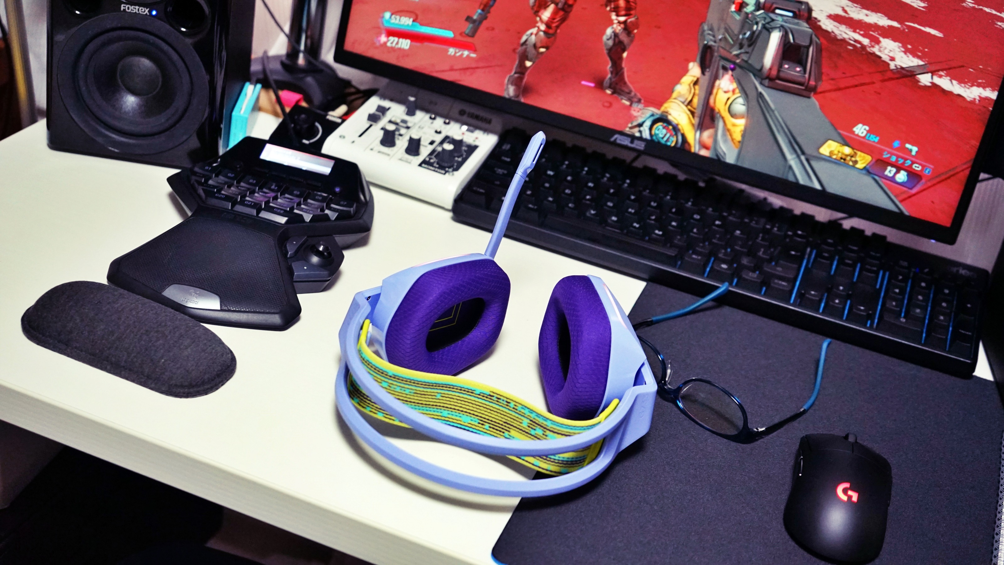 Simonとmegのゲームチャンネル Meg S Gear Asus Vg258q Fostex Pm0 4n Yamaha Ag03 Steelseries Apex M500 Jp Logicool Pro Mouse Logicool G733 Logicool G13 Logicool G640r Jins ブルーライトカット眼鏡 Www Fostex Yamaha Logicool Gear Steelseries