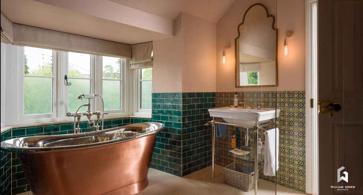 WGA_Design's tweet photo. We have serious bathroom envy. Take a look at this stunning copper bath in our recent Bloxham project.

#interiordesign #copperbath #architecture #architects #bloxham #oxfordshire https://t.co/txAB5gkbEo