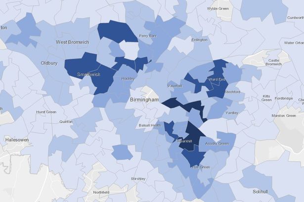 Every week the UK Government release maps like this for England. It shows, at a very local level, how many Covid-19 cases there are.