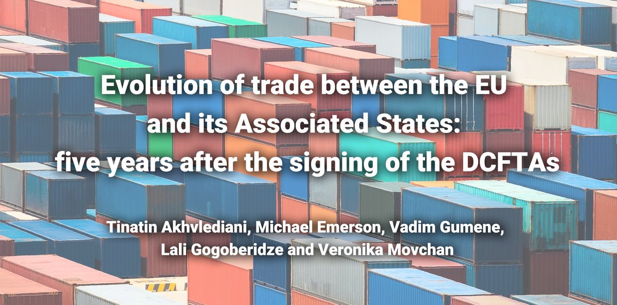 3dcftas_CEPS's tweet photo. By 2019, #EU’s share in #trade of #Georgia, #Moldova, #Ukraine rose to an average of 41%, whereas #Russia’s share fell to 10%.
But the most recent data detect the slowdown in the evolution of trade between #3DCFTAs and EU.
Why? Read in our new paper 👉 https://t.co/g121ldWM2v https://t.co/AF2PIkOnX5