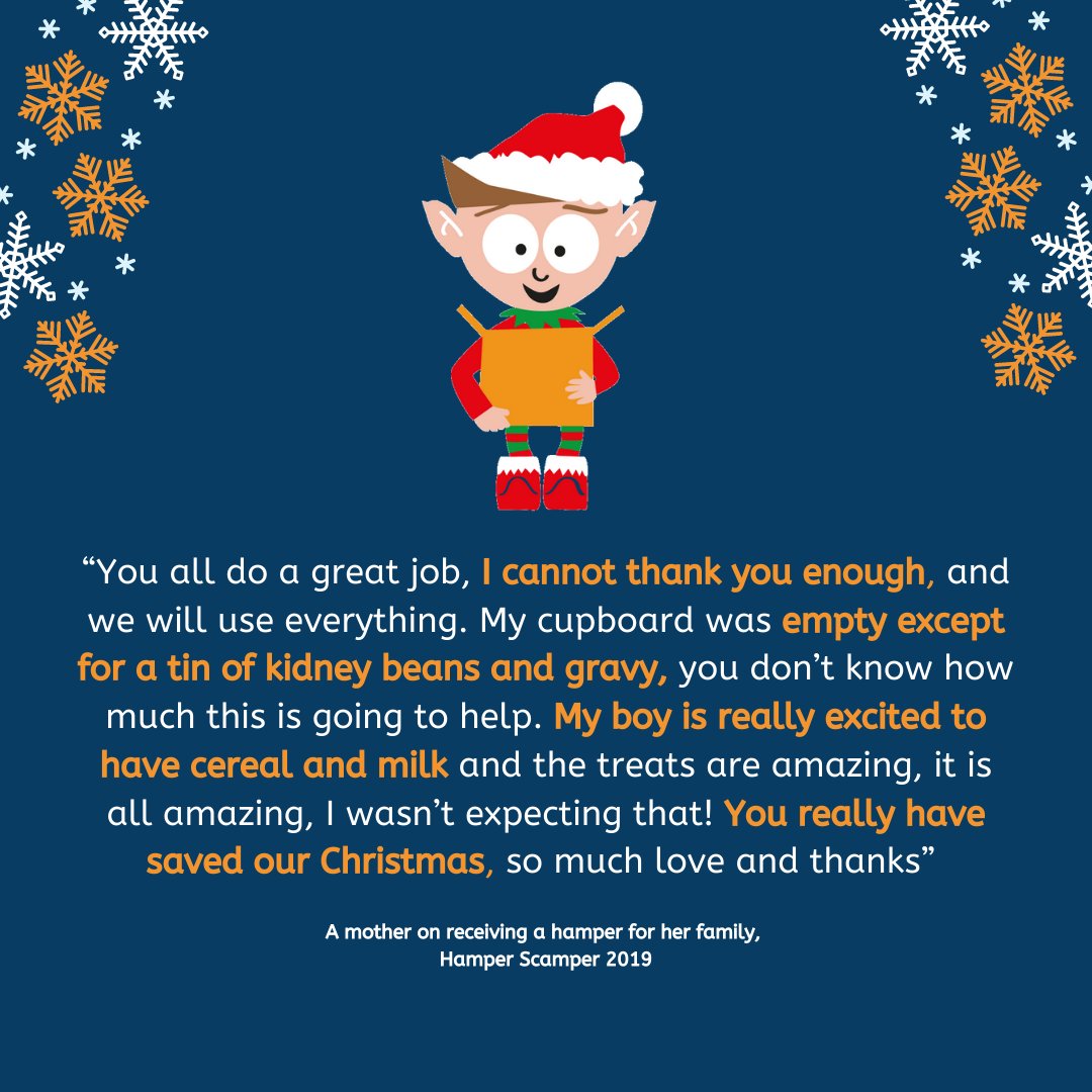CCPCharity's tweet photo. Being able to help families like this makes #HamperScamper so worth it 🧡 Can you help us to #LightUpSomeonesChristmas this year? 🙏 Whether it be #donatingfood, #raisingmoney or simply spreading the word, find out how you can help 👉 https://t.co/cJrxZb6ry6 #SupportUs #WeAreCCP https://t.co/AvCZmh7705