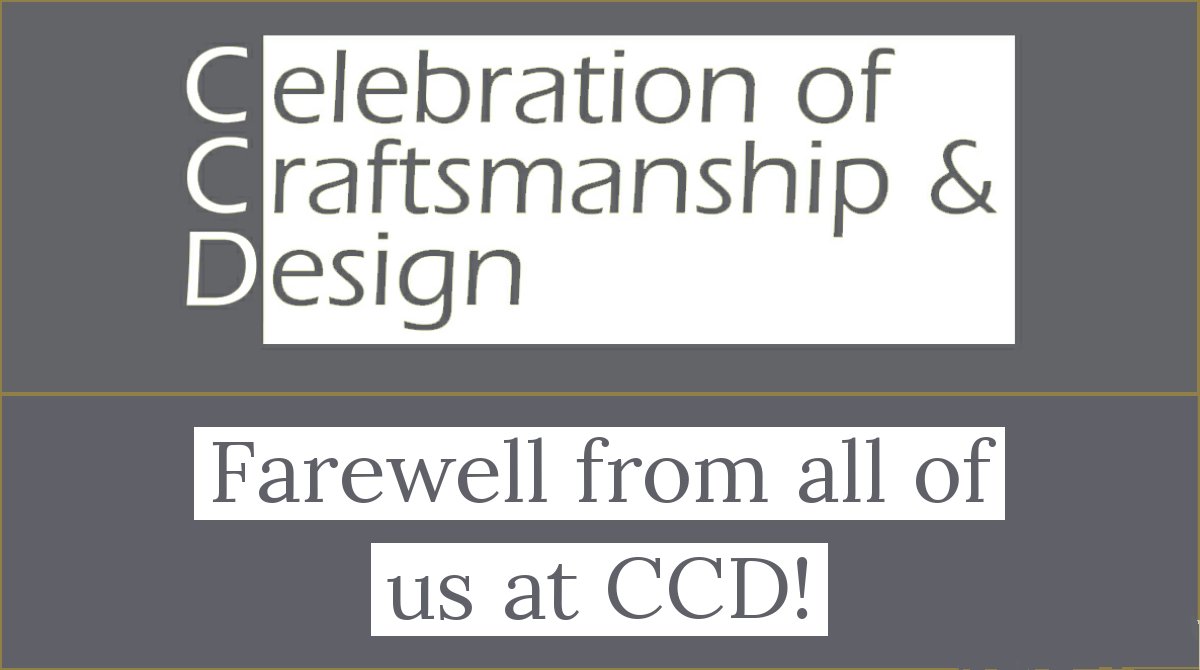 It is with great sadness that we have regrettably taken the decision to fold our exhibition; <a href="/CofCandD/">CCD</a> Unfortunately due to the continued uncertainty surrounding events due to COVID 19, it is no longer financially viable for us to continue to push forward.