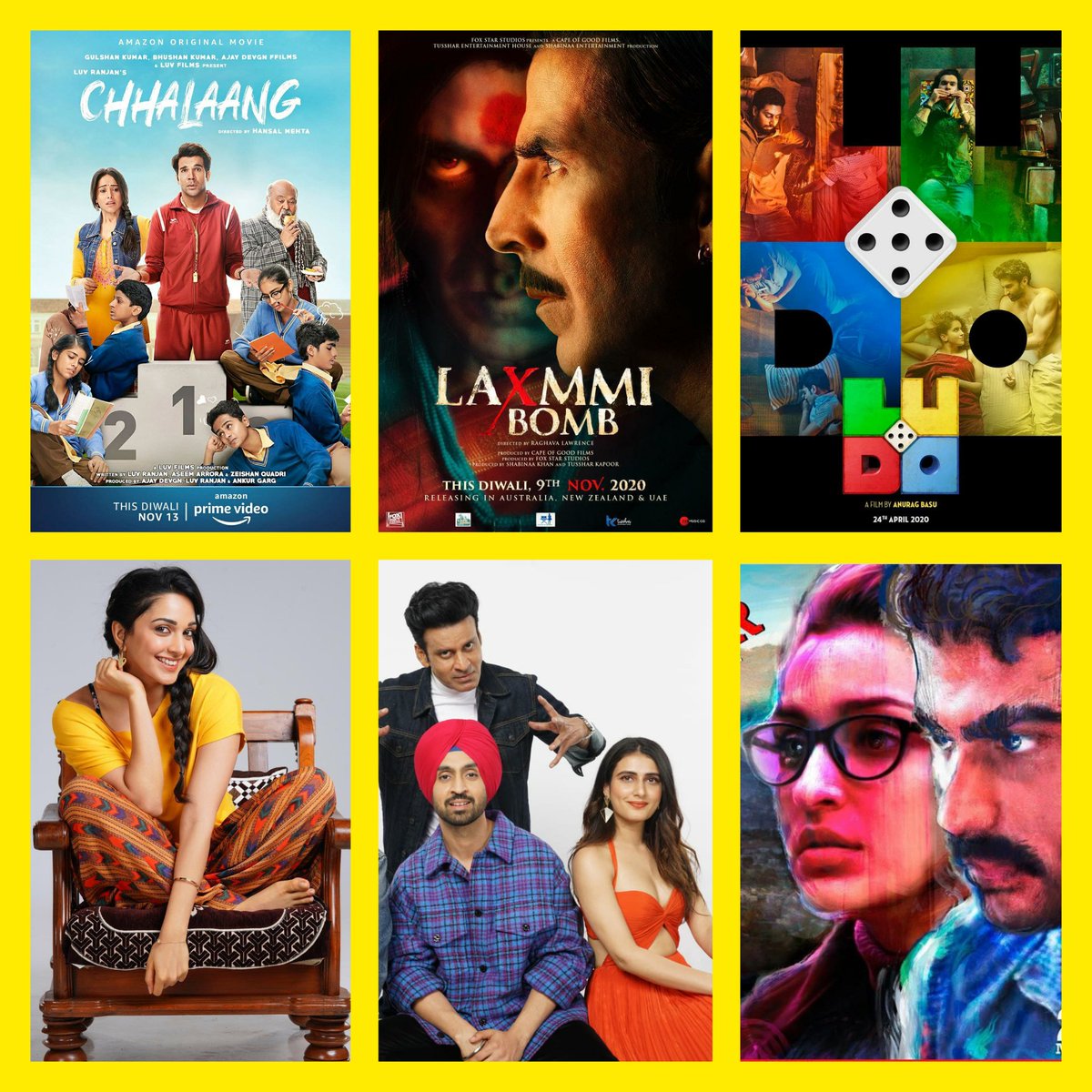 Saiprasad04's tweet photo. Wrote this small word-play of Movies which are Releasing this Diwali👇🏼
(#SurajPeMangalBhari) tha jab (#Indoo apni Jawaani) mein (#ludo) khel rahi thi tabhi achanak se ek (#LaxmmiBomb) phoota jiski awaaz se (#SandeepAurPinky) deewar par se (#Chhalaang) Maar kar Faraar ho gaye ! https://t.co/SBOvwsWdm9