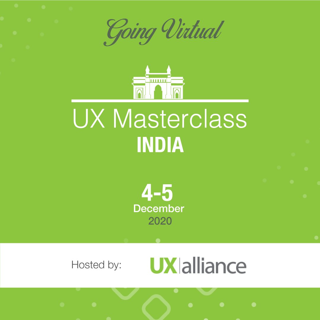 Save the date: #UXmasterclass 2020 will be held online this year!
#UX #UXalliance #UXtalks #UXconferences #UXevent