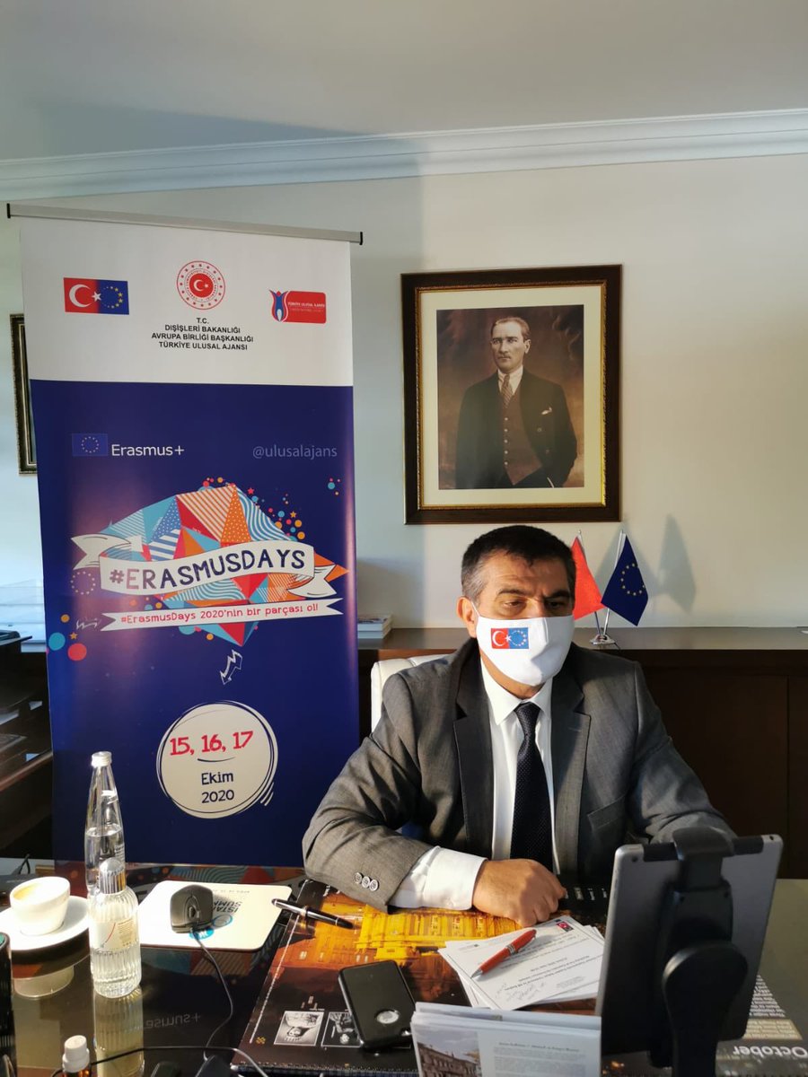 ulusalajans's tweet photo. #Erasmusdays kapsamında düzenlenen “Erasmus Sohbeti”Toplantısı Bakan Yardımcımız @ABBaskanligi @frkkymkc ve @ulusalajans Başkanımız @ILKERASTARCI ‘nın katılımıyla yapılıyor. 

Başarı hikayelerini dinliyor, Erasmus+’tan ilham alıyoruz. https://t.co/zyaQqO7wXL