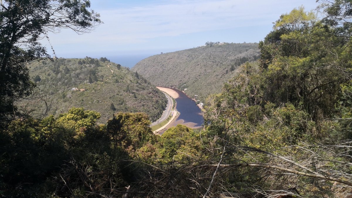 Walking on the world famous Map of Africa outside Wilderness