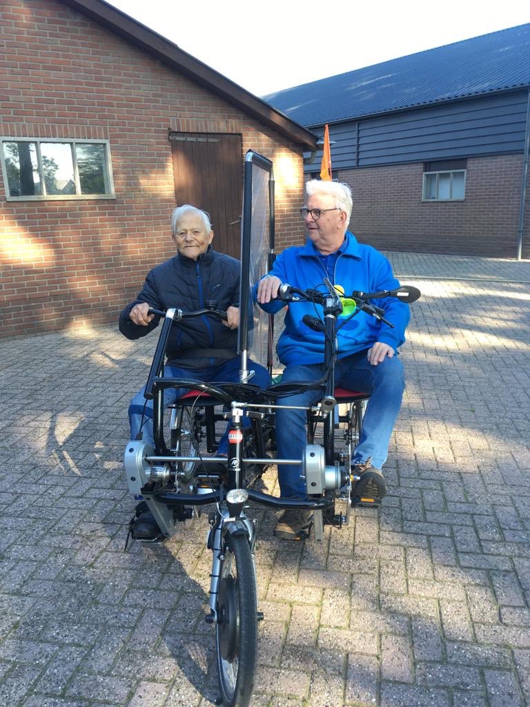 Via <a href="/MalkanderEde/">Malkander</a> heeft Jaap nog een paar keer kunnen genieten van ritjes op de duofiets. Hij vond het geweldig! Super initiatief! Kijk ook eens op fietsmaatjes.nl 🚲