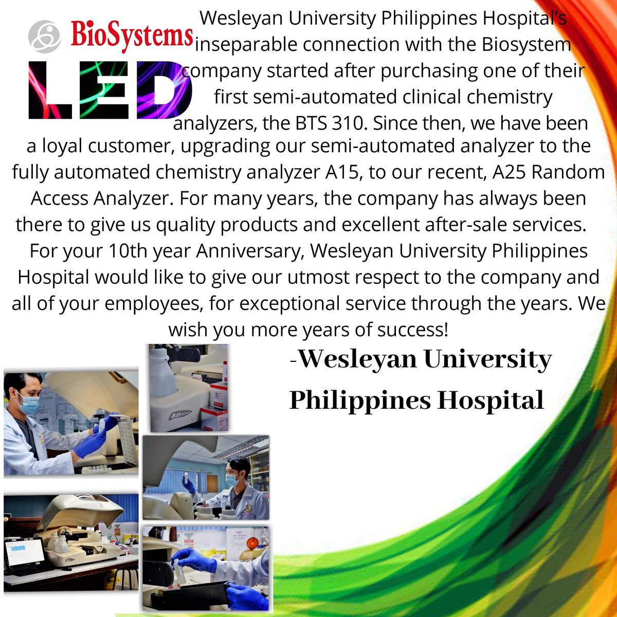 BRIIPhils's tweet photo. #MyBiosystemsStory #BiosystemsPhils #10yearsofLEDExperience #BiosystemsAnalyser #bts350 #a15 #a25 #BA400 #BA200 https://t.co/hTJpeMhqkP