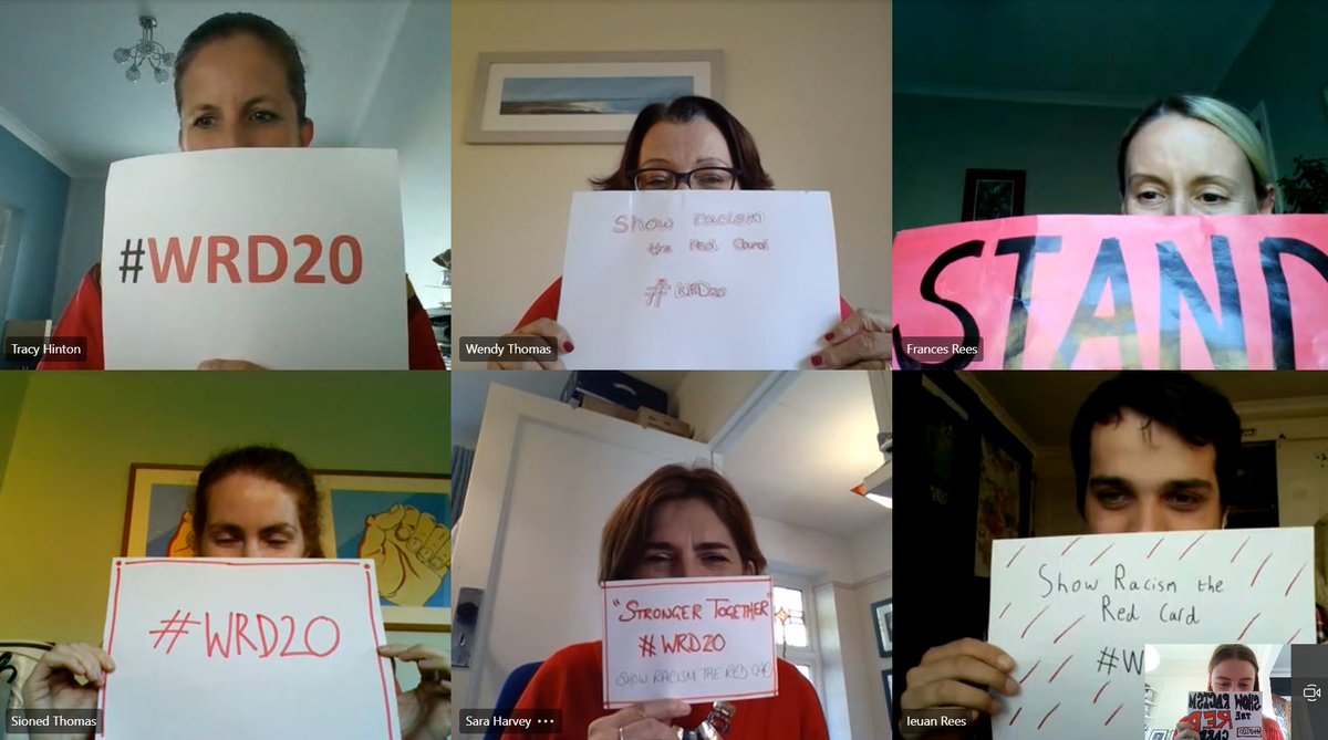 NDTeamWales's tweet photo. Mae’r Tîm Awtistiaeth Cenedlaethol a @WelshLGA yn cefnogi DIWRNOD GWISGO COCH 2020 Show Racism the Red Card!

Mae @theredcardwales yn dal gweithdai gwrth-hiliaeth i bobl ifanc bob blwyddyn ac yn darparu hyfforddiant i athrawon: https://t.co/LMeo3cWZt0

#DGC20 #GryfachGydanGilydd https://t.co/NwFxbH2lUz