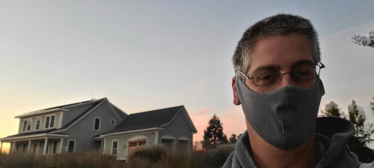 7 AM: Arrive at work. Unlike most  #scienceathon  #dayofscience tweets I start without coffee. Behind me is our net-zero test house where we investigate a range of approaches to more efficiently design, operate and maintain our homes while improving indoor air quality. 3/n