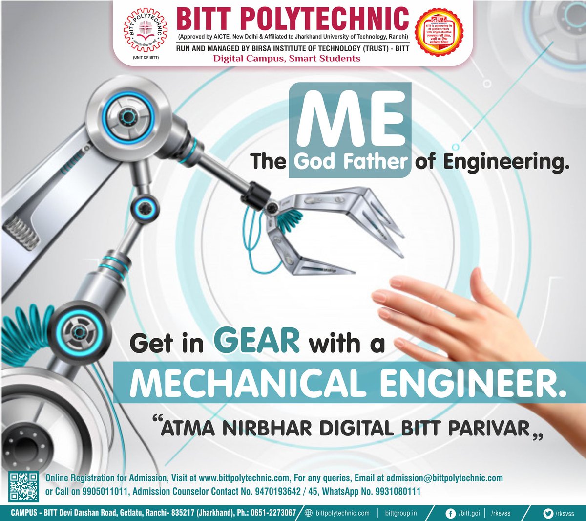 bittpolytechni1's tweet photo. Me The God Father Of Engineering
#BITT #Polytechnic #Polytechnic #BittPolytechnic #BittDigitalClassroom #OnlineClasses #DigitalClassroom #CivilEngineering #MechanicalEngineering #ElectricalEngineering #ComputerScienceEngineering #ElectronicsANDComputerScienceEngineering https://t.co/BqS2pbHhoK