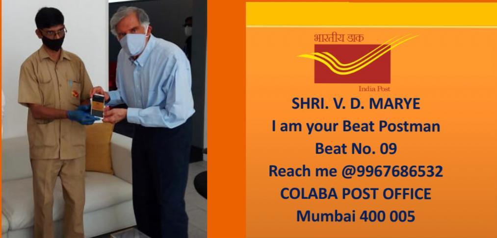 DrMehulChoksi's tweet photo. .@IndiaPostOffice, #Mumbai region launched "Know your beat Postman" on #MailsDay. This initiative is ace in the #marketing industry as it will impact over 60 crore people of India. #NationalPostalWeek2020 #marketingagency https://t.co/WomN0lWbES