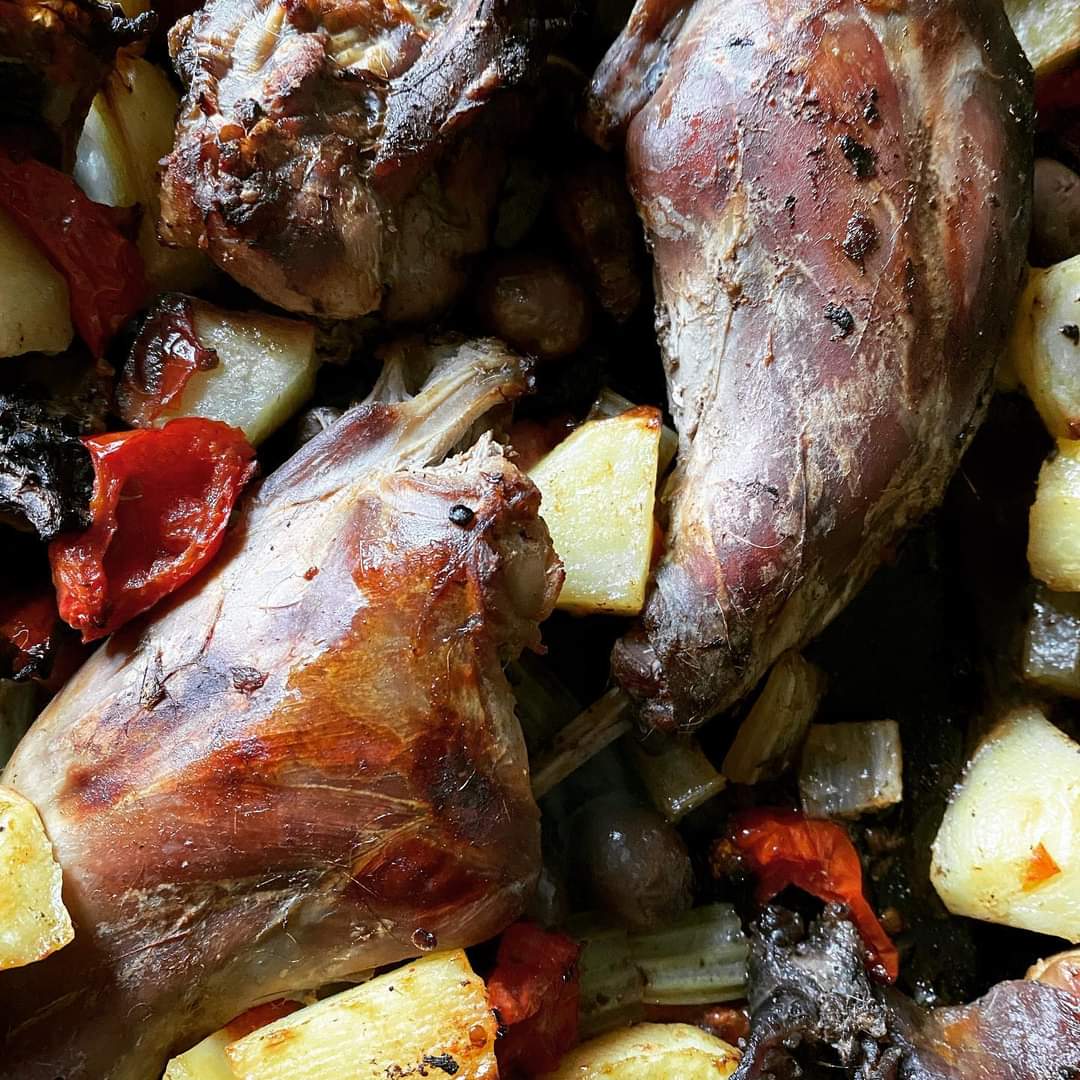 LaPinetaTruro's tweet photo. Last night I served another local delicacy from my village of wild rabbit cooked with olives and tomatoes and white wine. A delicious winter dish, Buon Appetito a tutti 🤤
#cookingwithrabbit #italianfood #Cornwall https://t.co/awcY0LVYpi