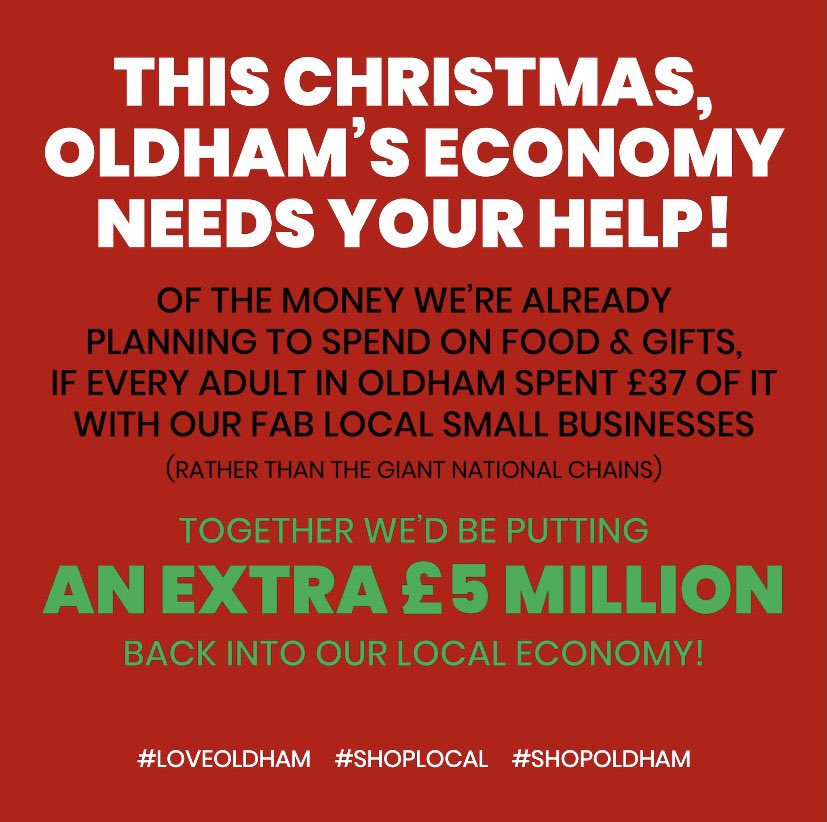 ianbakersson's tweet photo. Is it too early to mention the ‘C’ word...
Not where Oldham is concerned.
#shopoldham
@muzahidukhan @k4shf @whittakerdesig1 @ricklees @Oldham_Hour @MattRamsbottom @RLBarrieMc10 @DonkeystoneBrew @bizforyourself https://t.co/xGJRwIZcSQ