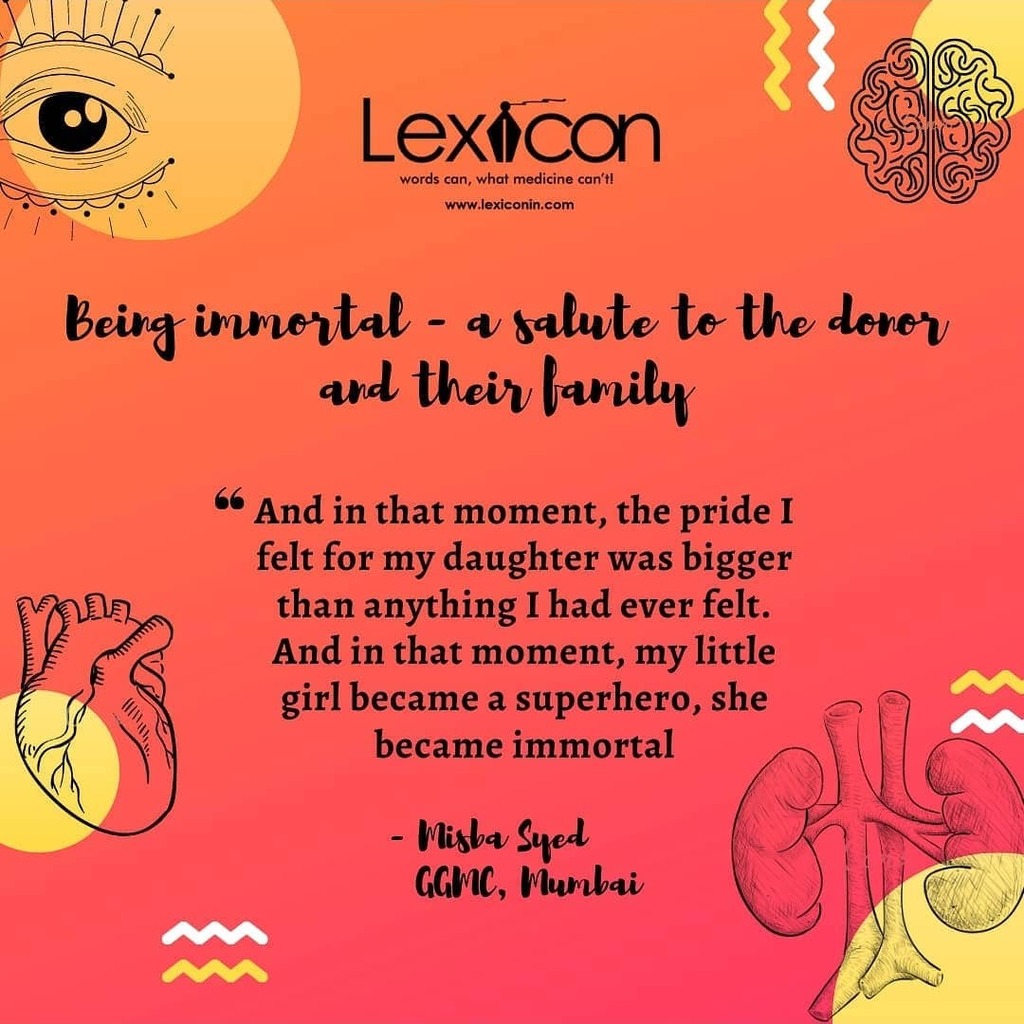 Lexiconin's tweet photo. A heart touching and inspiring article that one must read.
Click on https://t.co/rqnDLMYPIj to subscribe, follow our social media handles and read our fabulous collection of articles.
#medicalreads #organdonation #partofme #selflessdeeds https://t.co/EtnSJGIYYc https://t.co/gwqWrTRkx0