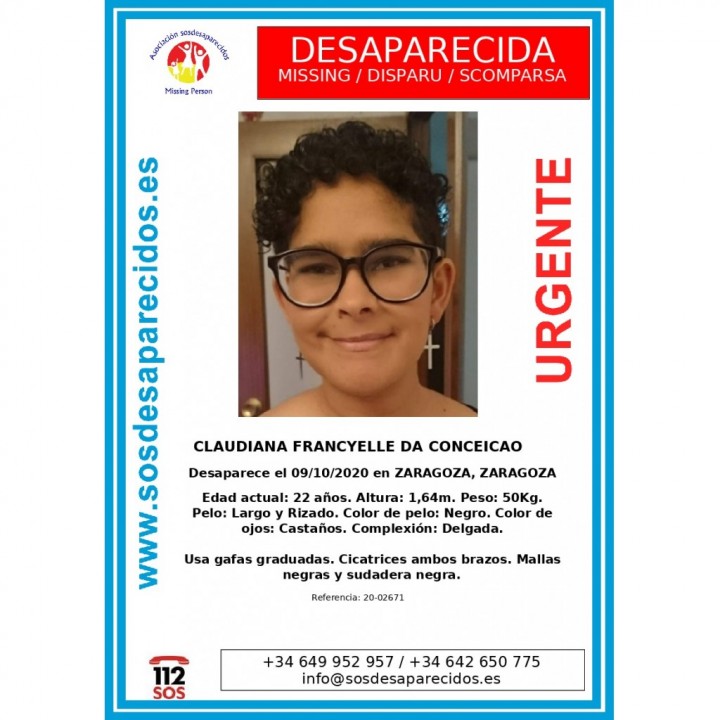 🆘#MuyUrgente⚠️

Esta es Claudiana, sufre discapacidad y ha #desaparecido en #Zaragoza

Si la has visto llámanos
 ☎062 
 ☎091
 ☎112 

Tu RT es muy importante
elcierredigital.com/sucesos/978174…