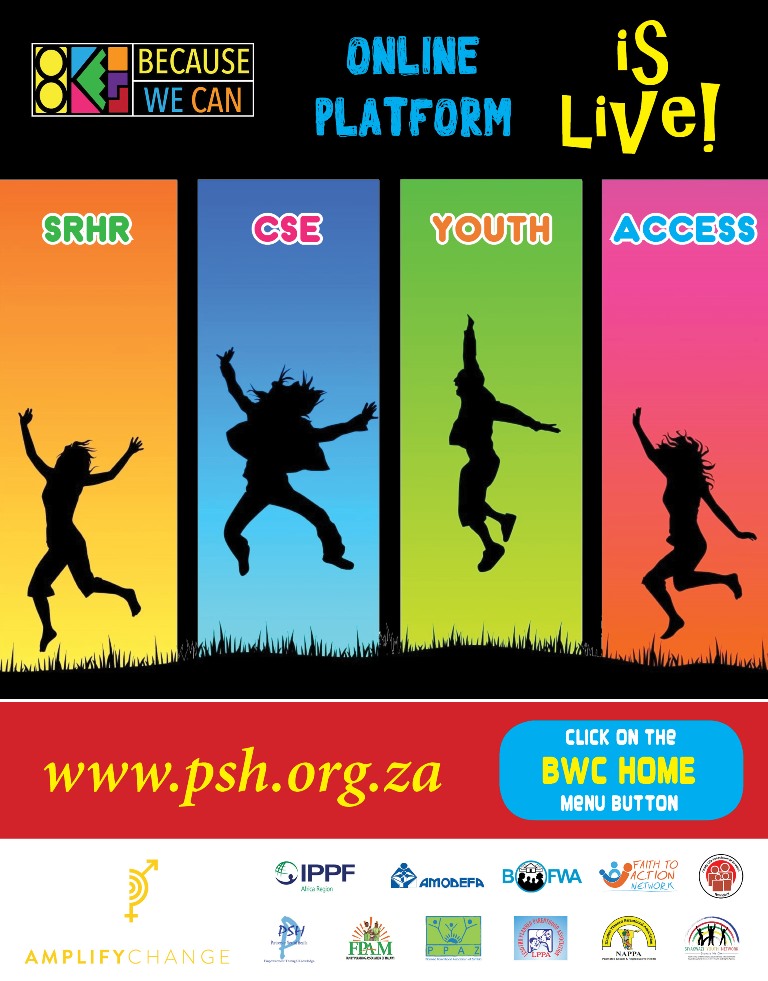 The #BecauseWeCan! Campaign’s overall objective is to contribute to positive changes in #SRHR and #CSE policies and laws and to defend progressive policies and laws from attacks at AU, SADC and national levels in 8 Southern African countries. Read more: psh.org.za/bwc-home