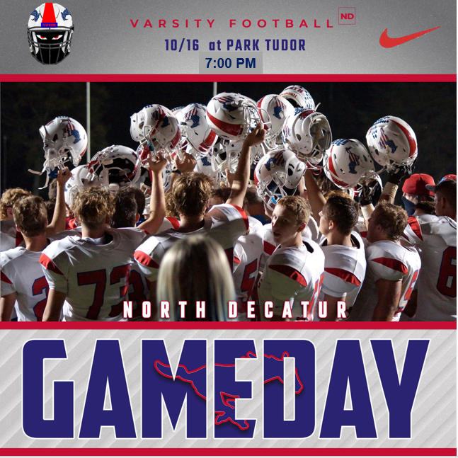 It's Game Day Chargers!!! The Chargers travel to Park Tudor tonight to take on the Panthers!!! See you tonight! #1DCCS #ndchargerpride