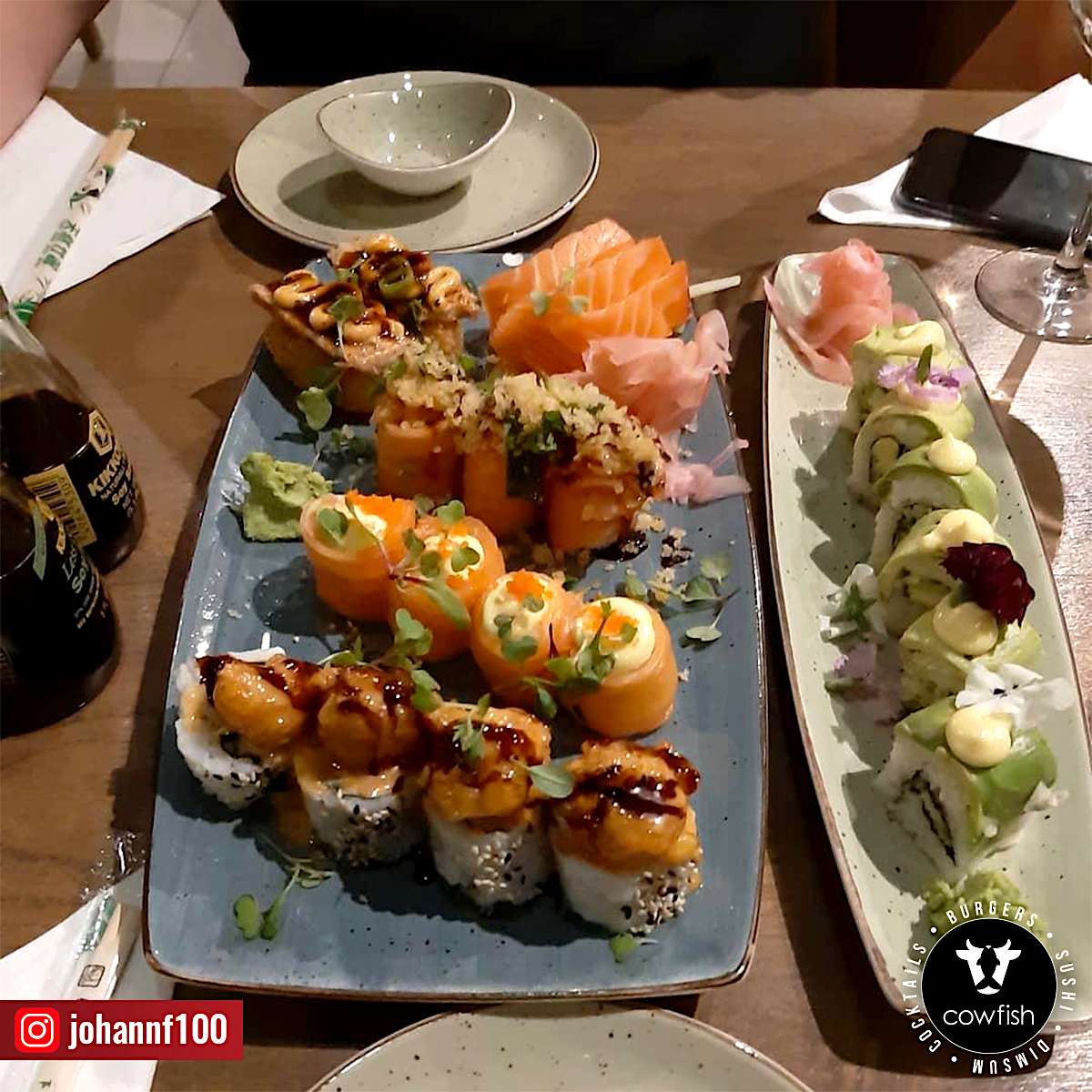 CowFish_Za's tweet photo. ‘Most fabulous #Sushi I ever had!’ 🍣 And thank you for the fabulous compliment, @johannf100! ✨

#SushiLovers #DreamSushi #CowfishHazelwood #PretoriaFood https://t.co/XAH1WaYiib