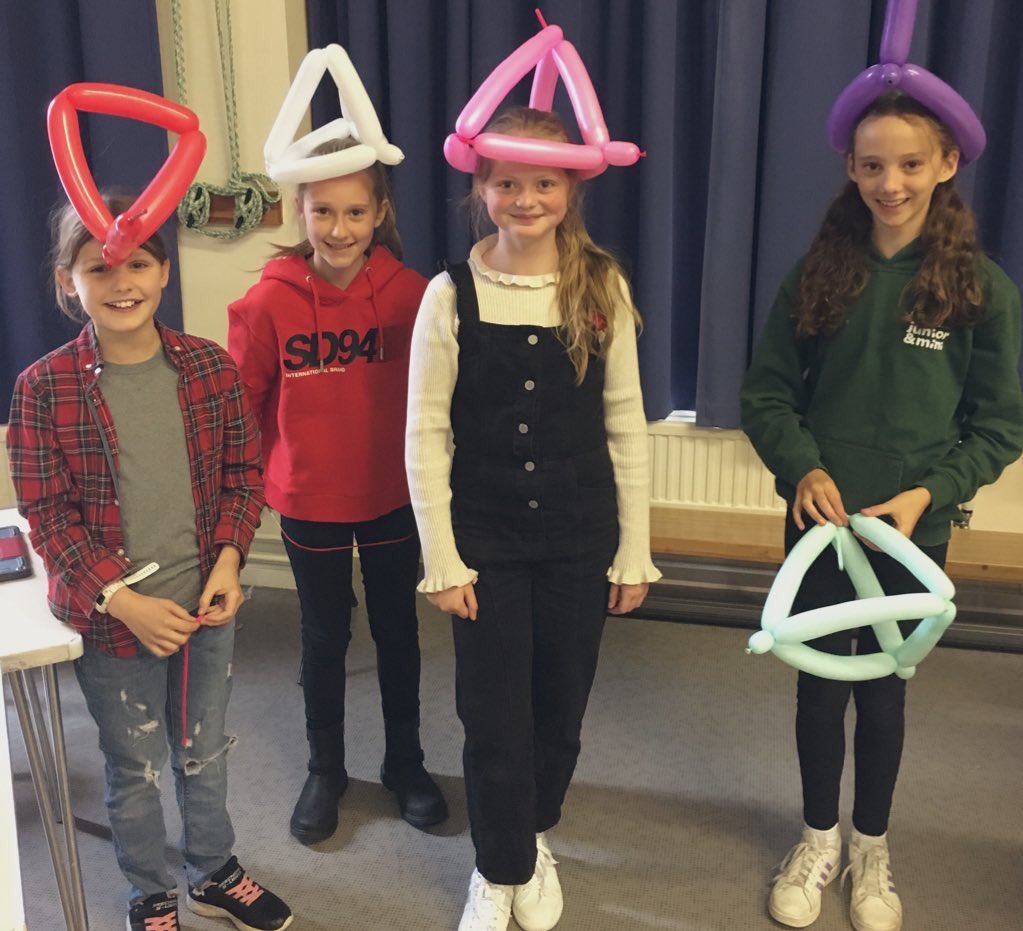 Mr_Cooper123's tweet image. Year 6 have had a fantastic morning building their tetrahedrons, albeit a day later than the @GDST #mathsconference 🎈This afternoon we’ll try and piece them together to make one huge one as part of our project on Sierpinski’s triangle. Watch this space! #beextraordinary