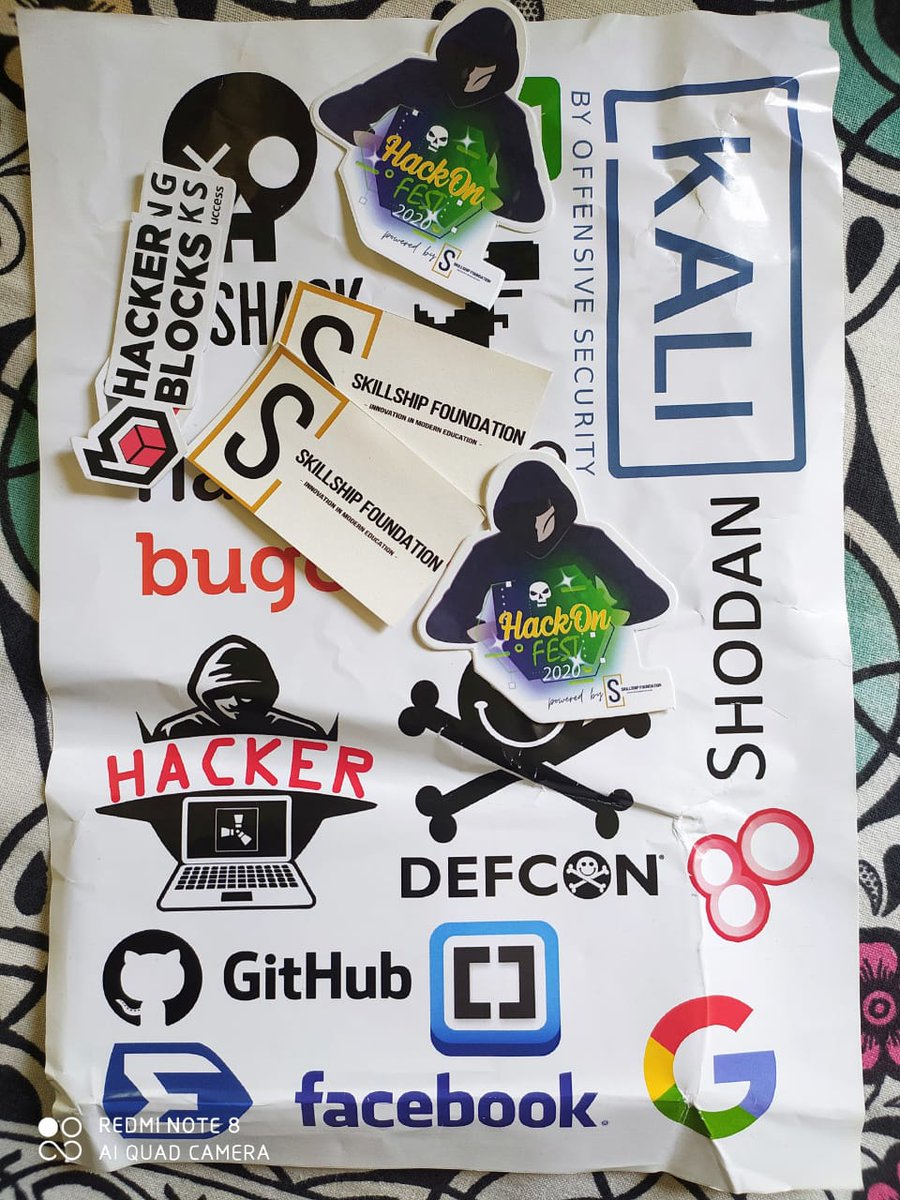 KathanP19's tweet photo. Thank you @SkillshipF for the swags 
#Mentorship #hackonfest2020 https://t.co/cJGwuxzspV