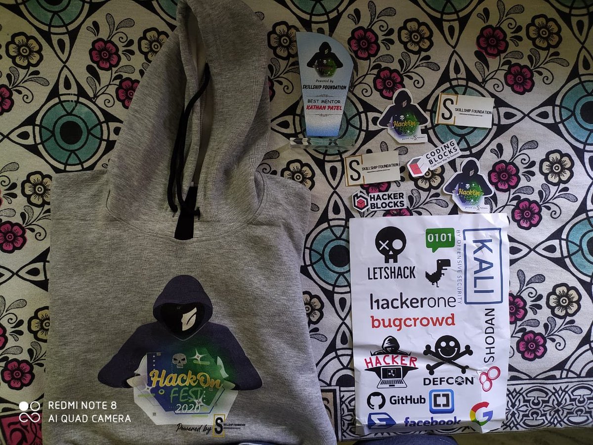 KathanP19's tweet photo. Thank you @SkillshipF for the swags 
#Mentorship #hackonfest2020 https://t.co/cJGwuxzspV