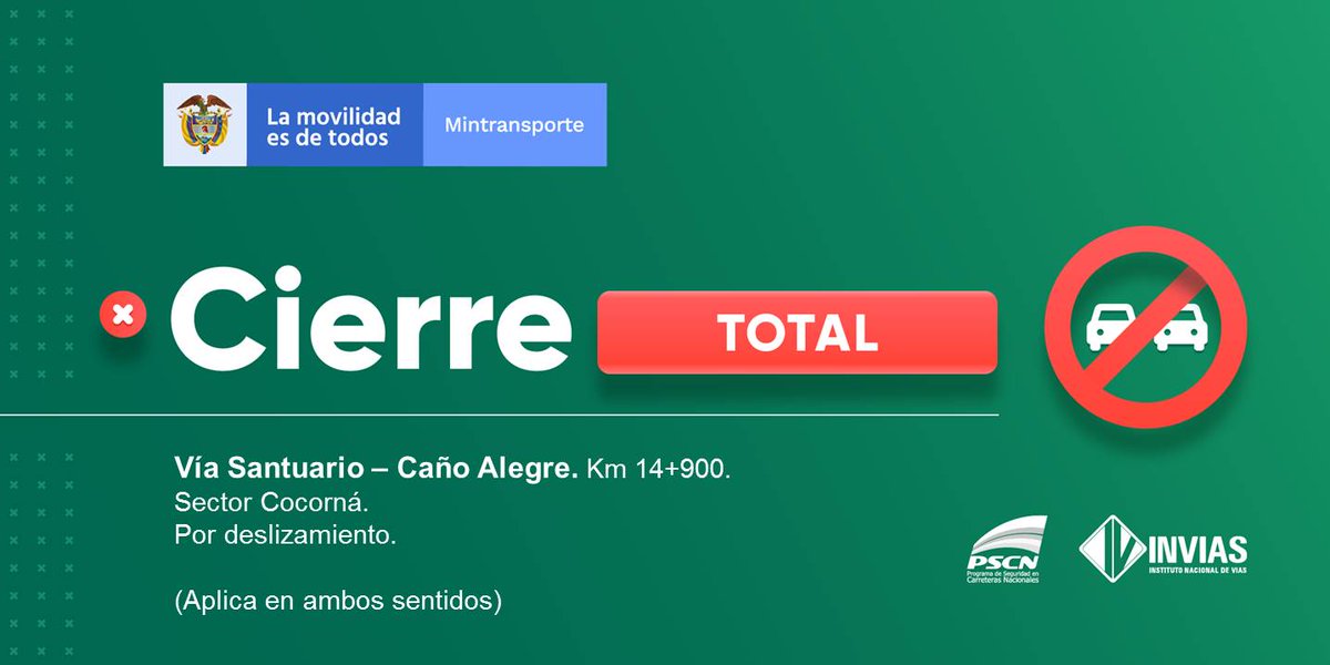 numeral767's tweet photo. ¡Buenos días! 
#NovedadVial Departamento de #Antioquia se presenta cierre total sector Cocorná. 
#EnDesarrollo 

Trabajamos para mantenerte informado. https://t.co/FfhleBZX31