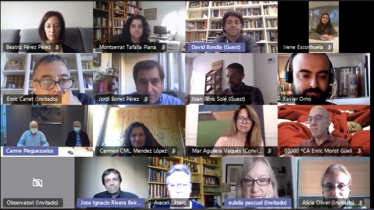 estructuraDHC's tweet photo. Avui s’ha reunit per primer cop des de l’elecció dels nous membres el Consell Assessor de l’Estructura de Drets Humans de Catalunya.
🗣El #Pladedretshumans i la crisi de la #Covid, entre d’altres, han centrat els debats d’avui.
A tots i totes, benvinguts! 👋🏼🖐🏼 https://t.co/O42219JyTP