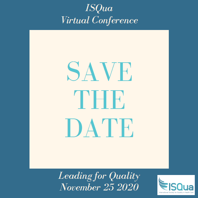 ISQua's tweet photo. Are you ready for the next #ISQuaVirtualConference !!
It's happening on Wednesday 25 November 2020 so make sure to mark your diary!
More details coming soon....
#ISQuaLive #ISQuaEvents #VirtualConference #Healthcare #Leadership #Quality #ISQuaCommunity #Learning #Networking https://t.co/VCdGrHkAJz