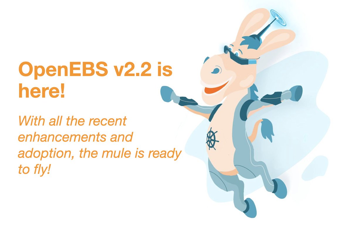 openebs's tweet photo. #OpenEBS v2.2.0 is here! 📈🚀
This version comes with a critical fix to #NDM and several enhancements to #cStor, #ZFS #LocalPV, and #Mayastor.
Read the release notes here: https://t.co/k5MvVTa6CH https://t.co/7N0oh5yNTM