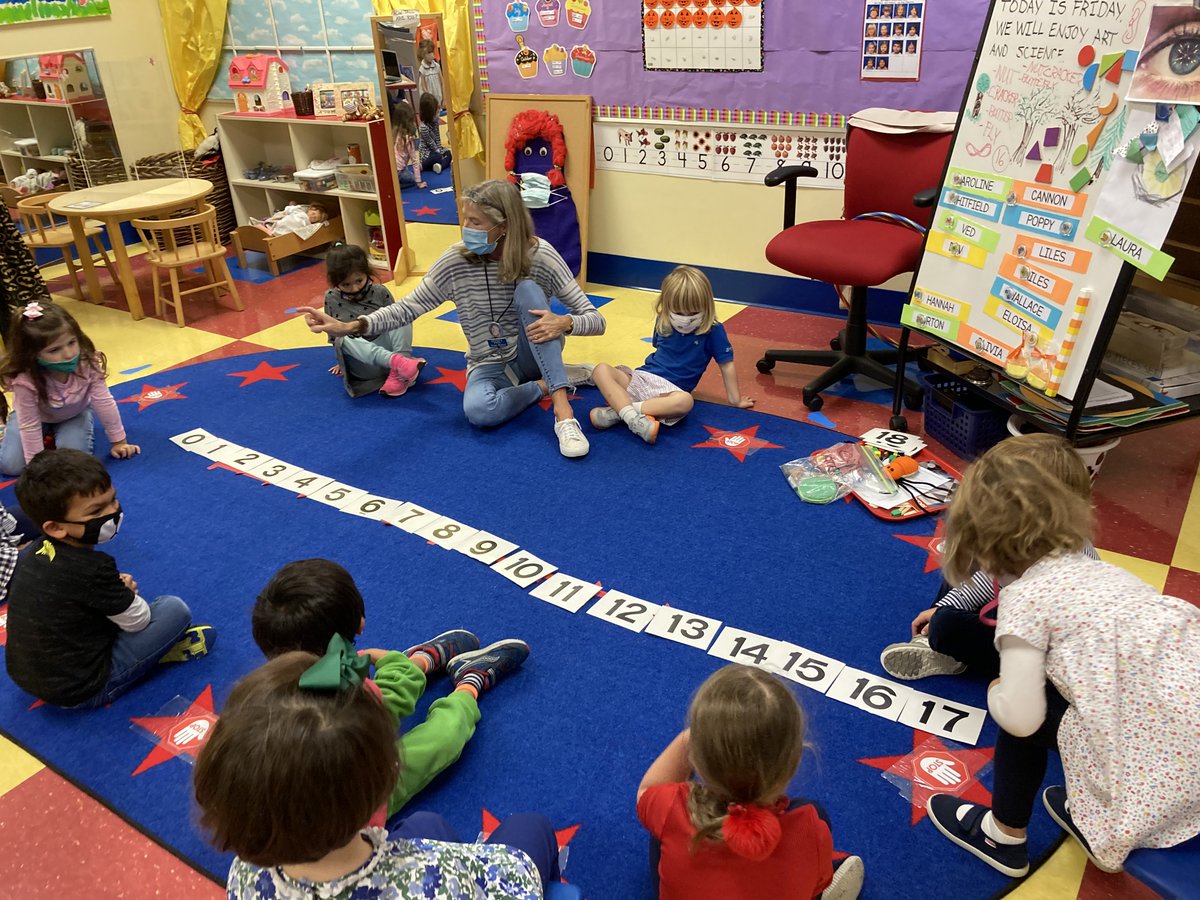 Butterflies creating a number line from 0 - 17. #trinitylearns