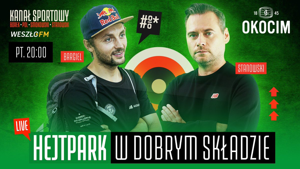 Punkt o 20:00 w naszym studiu pojawi się @JedrekBargiel 🏔🧗♂️⛷ https://t.co/6dbDYENqXC