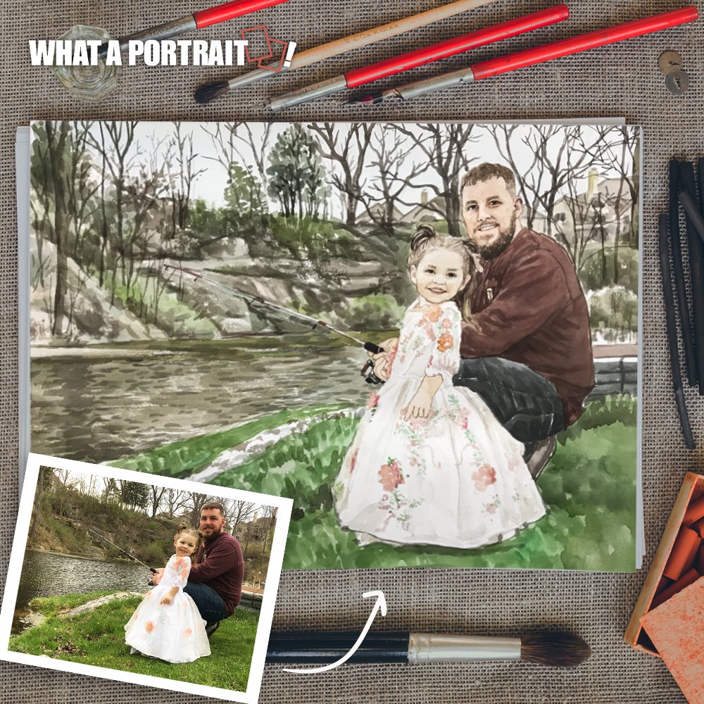 Picture perfect, painting better. Get your pictures turned into amazing paintings today only on whataportrait.com.
#PortraitPainting #PhotoToPainting #OilPainting #whataportrait #Artwork