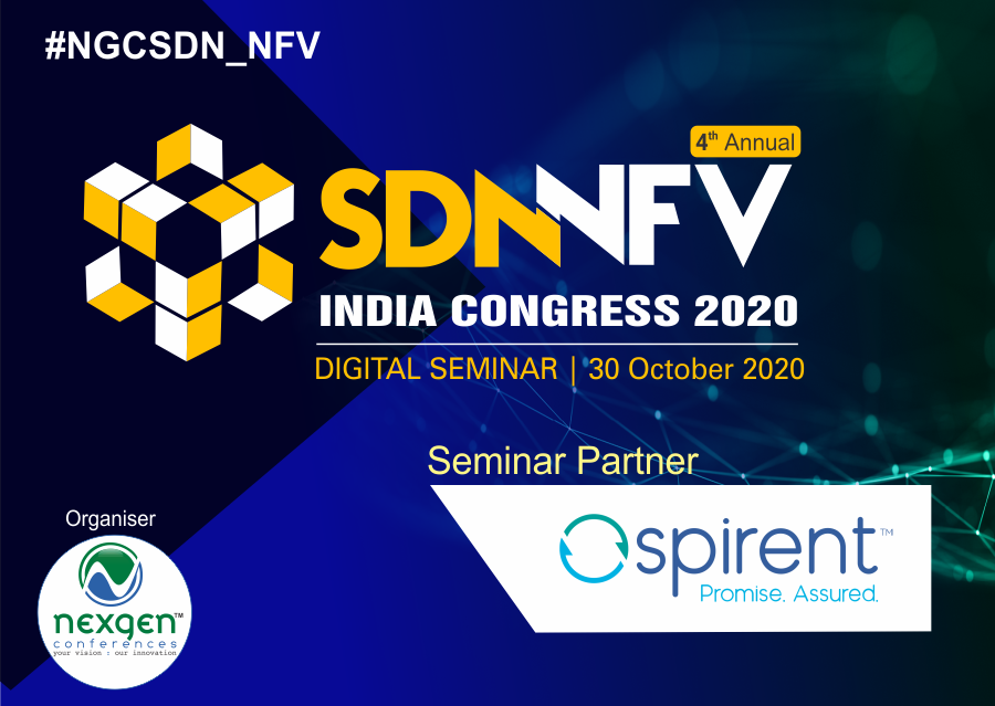 NexgenConferen1's tweet photo. #MeetOurPartner
Happy to announce @SpirentWireless joins
as #SeminarPartner at #NGCSDN_NFV #DigitalSeminar on Oct. 30th | 11:00 AM to 1:30 PM
Download Agenda: https://t.co/oT1Te8abiZ
Register Here: https://t.co/oT1Te8abiZ
#SDN #NFV #NGC #SDNcontroller #softwaredefinednetwork https://t.co/89sf4BmALa