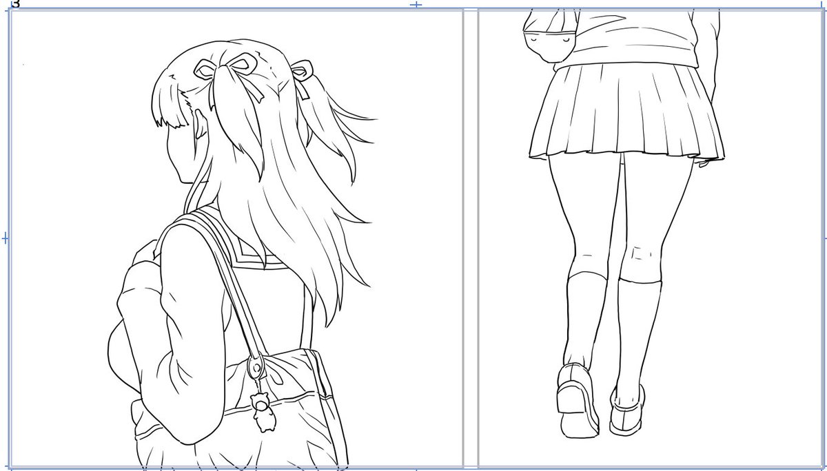 下書きが終わったので、pen入れをチマチマと。今回はあまり描きこまずすっきりした線で進めるつもりです 