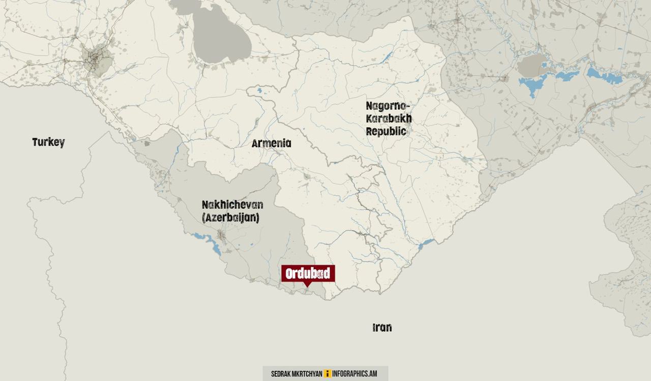 Карта азербайджана и армении на русском