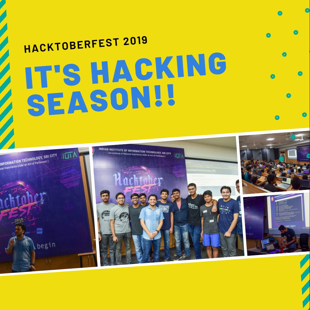 IiitsIota's tweet photo. #IIITS #Hacktoberfest event 2019, Hands-on sessions, quizzes, goodies #devSwags, this event gave an enjoyable learning experience to all.
Stay tuned, Hacktoberfest 2020 Event begins soon
#iiits #iiitsricity #IOTA #iotaiiits #hactoberfest https://t.co/eShvKiANuv