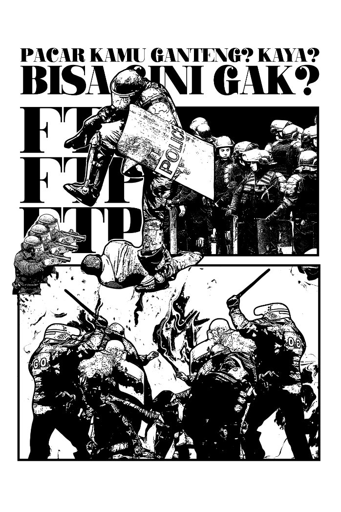 Merespon tindakan brutal kepolisian belakangan ini, sila diunduh, diperbanyak, dan ditempel di tembok-tembok.