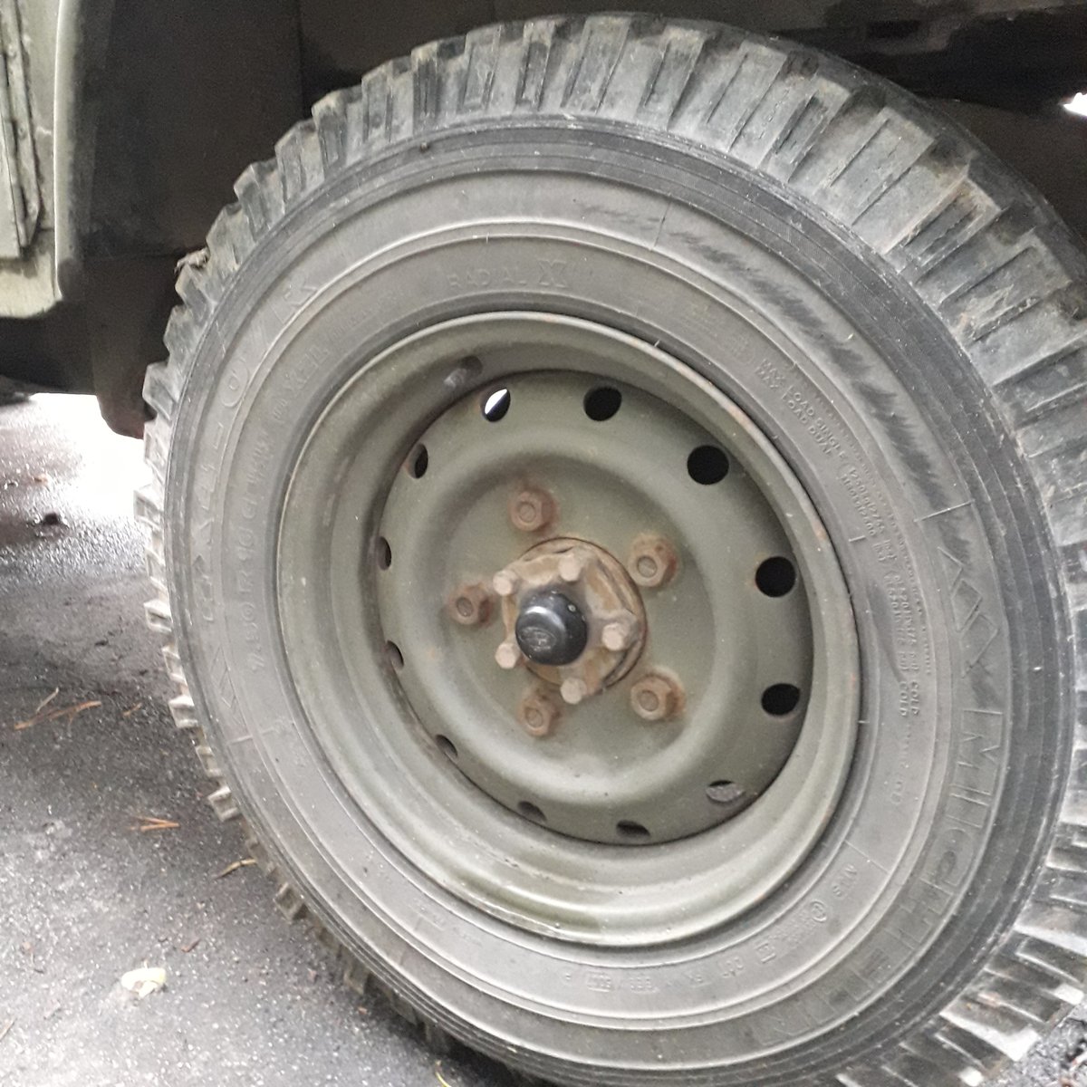 Over the summer, our team had been noticing that the centre hub covers on the wheels of one of our old vehicles kept going missing... (2/5)