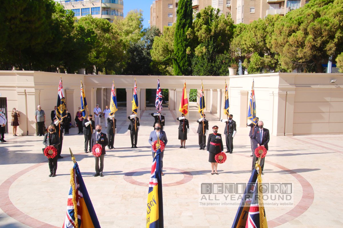 IrenaInBenidorm's tweet photo. The official launch of the Poppy Appeal in Benidorm today..... sadly no big parade this year but still beautiful #PoppyAppeal #poppy2020 #poppylaunch #benidorm #LestWeForget https://t.co/lsw0taAbfX