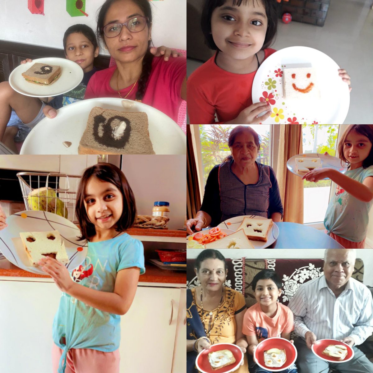 ReshuSinghal7's tweet photo. "Celebration of making tasty food is the biggest celebration as it's celebrates life"#HappyWorldFoodDay 
Little Defities celebrates this day by making Happy Face Sandwiches for their family.#DLFWorldSchool #healthyfood @dp_2211 @SDGsForChildren @sdgchoupal @GEdCommunity @ashokkp https://t.co/sHiywMK7iC