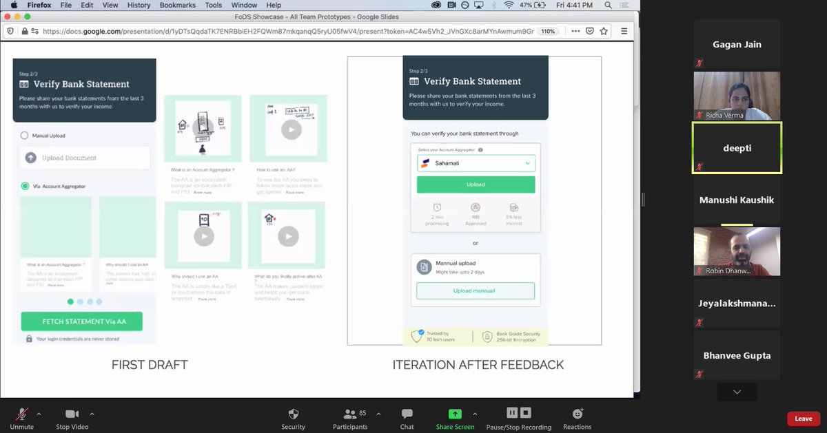 Parallelhq_'s tweet image. And, Rome wasn&apos;t build in a day.. but EMI Monk-1 did create this #fintech prototype in a week, with iterations! 

#DesignJam #FutureOfDataSharing #ProductDesginGoals