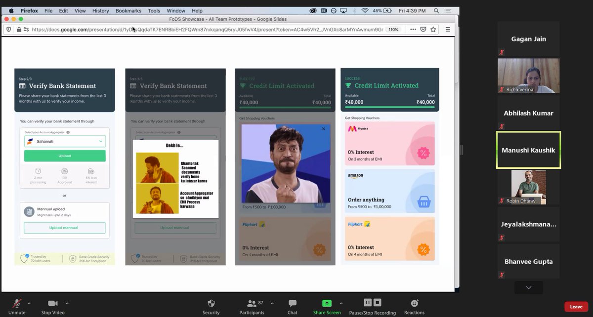 Parallelhq_'s tweet image. &quot;Memes in a #fintech app?&quot;
Team EMI Monk 1: &quot;Why not!&quot; 😎
Love how friendly this prototype is. 😍

#FutureOfDataSharing #DesignJam